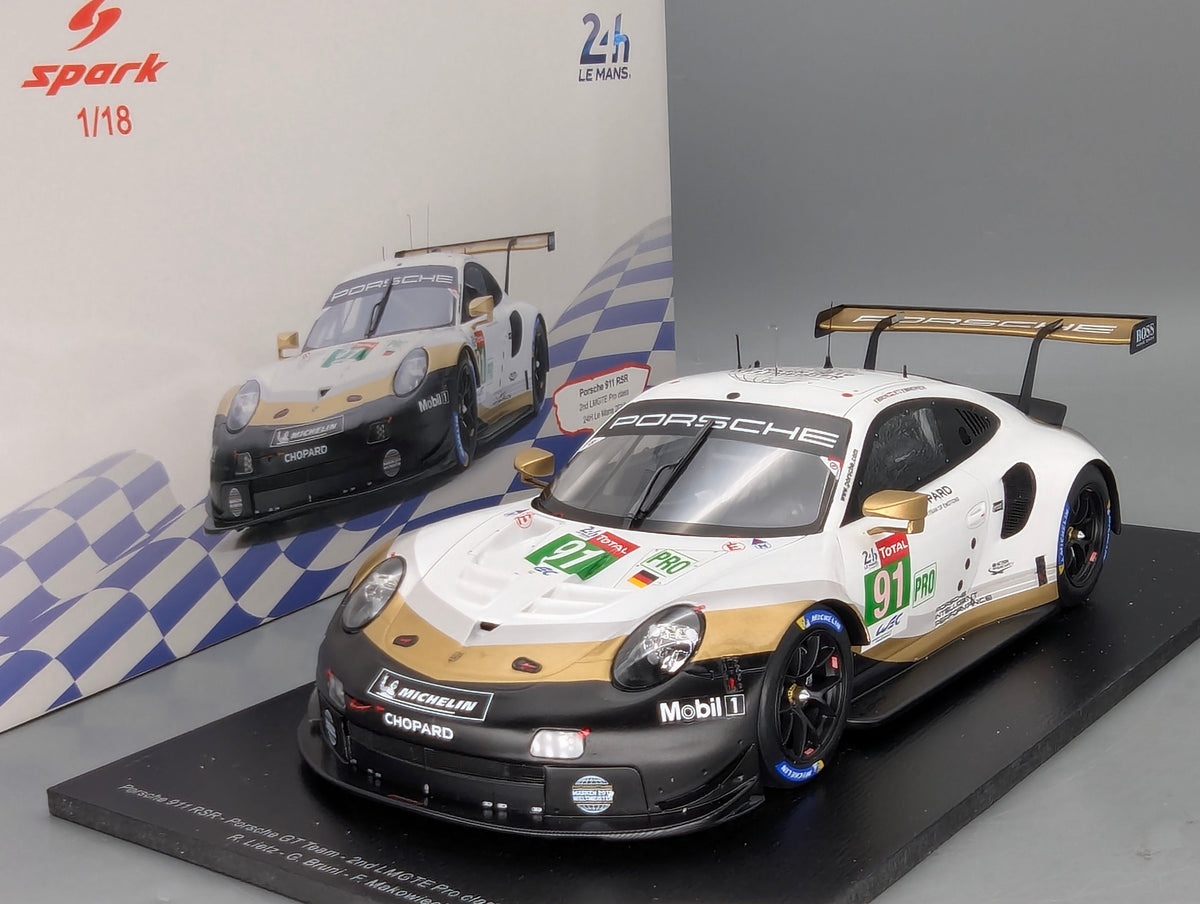 Modellautos 1:18 Spark 18S434 Porsche 911 RSR 24h Le Mans 2019 #91 mit OVP