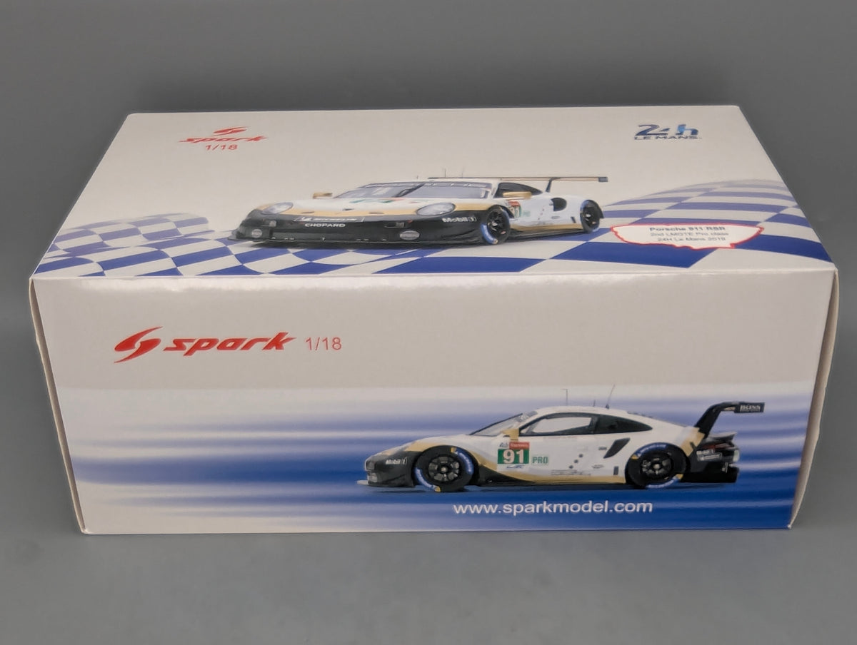 Modellautos 1:18 Spark 18S434 Porsche 911 RSR 24h Le Mans 2019 #91 mit OVP