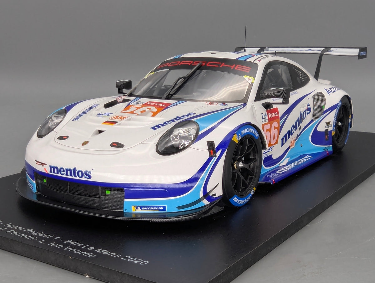 Modellautos 1:18 Spark 18S560 Porsche 911 RSR 24h Le Mans 2020 #56 mit OVP
