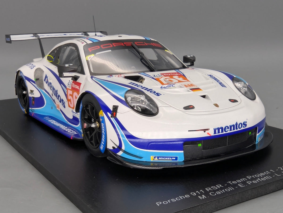 Modellautos 1:18 Spark 18S560 Porsche 911 RSR 24h Le Mans 2020 #56 mit OVP