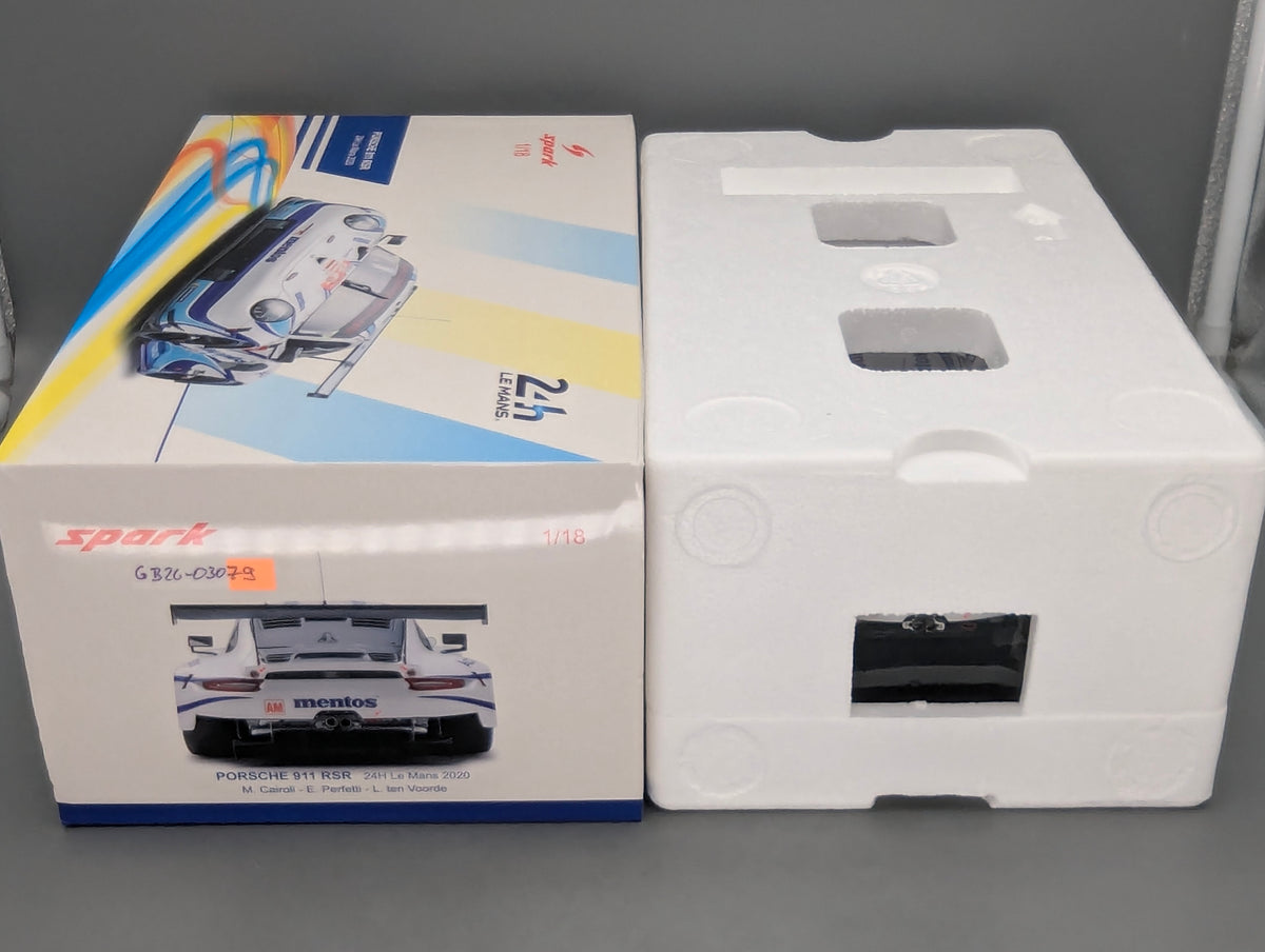Modellautos 1:18 Spark 18S560 Porsche 911 RSR 24h Le Mans 2020 #56 mit OVP