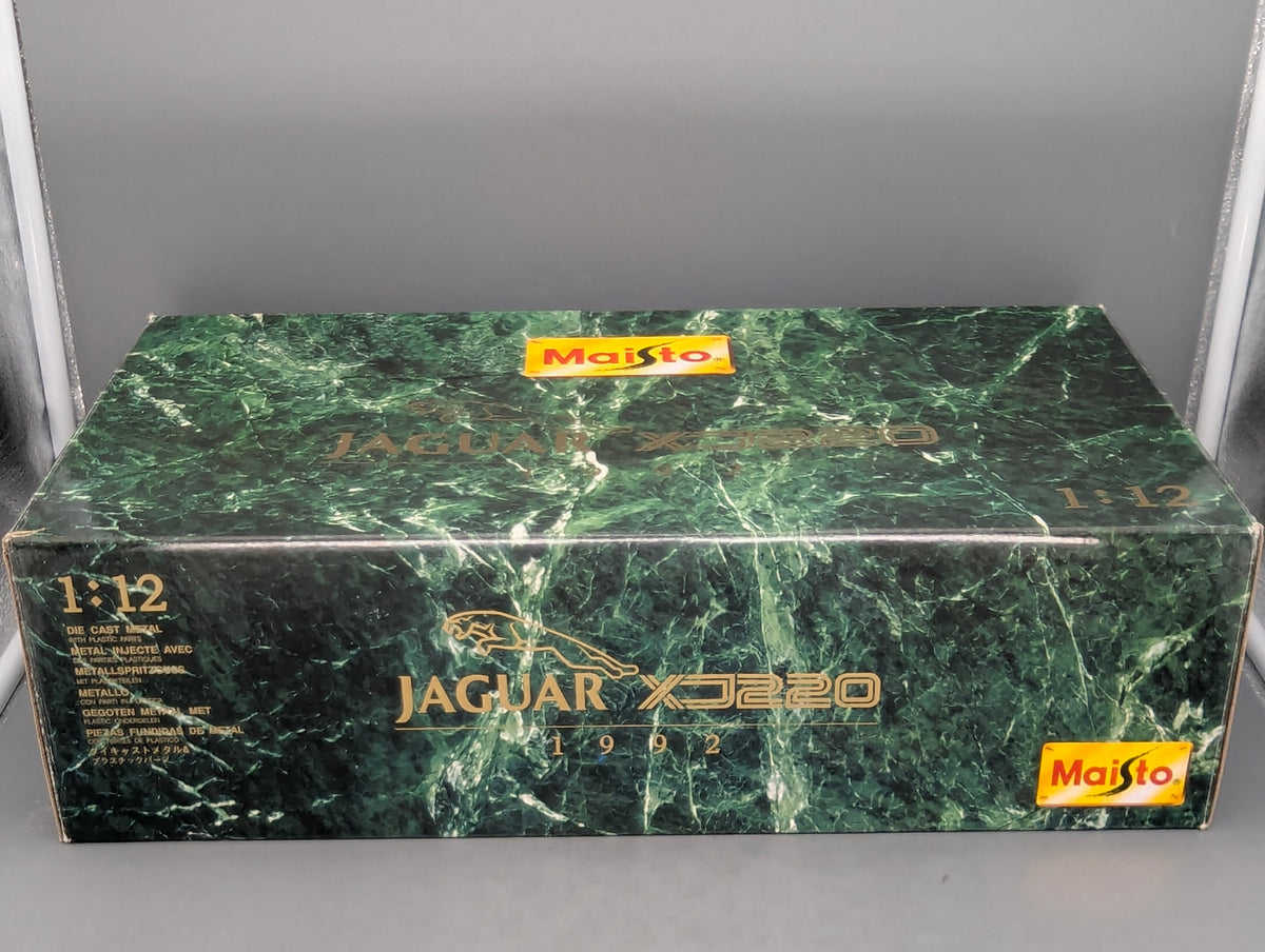 Modellautos 1:12 Maisto Jaguar XJ 220 1992 Dunkelblau mit OVP