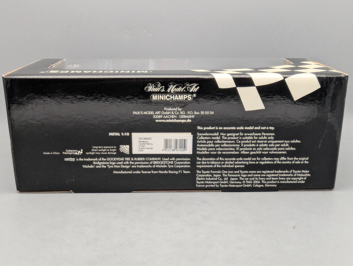 Modellautos 1:18 Minichamps Toyota TF106 2006 #7 Ralf Schumacher mit OVP