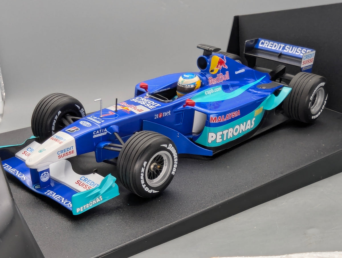 Modellautos 1:18 Minichamps Sauber Petronas Showcar 2002 #7 Nick Heidfeld mit OVP