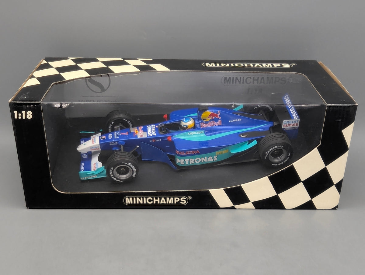 Modellautos 1:18 Minichamps Sauber Petronas Showcar 2002 #7 Nick Heidfeld mit OVP