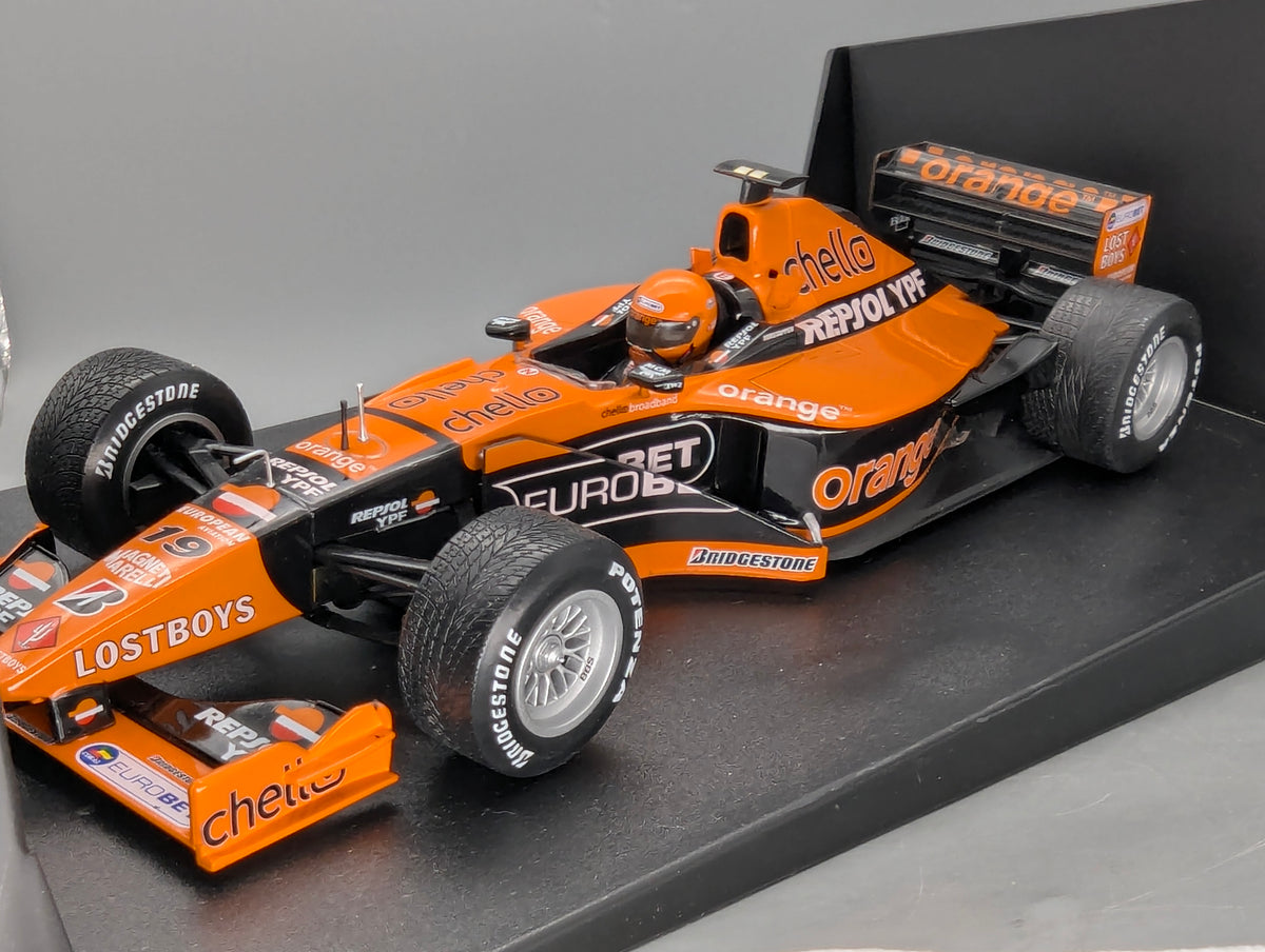 Modellautos 1:18 Minichamps Arrows Supertec A21 GP Canada 2000 #19 Verstappen OVP