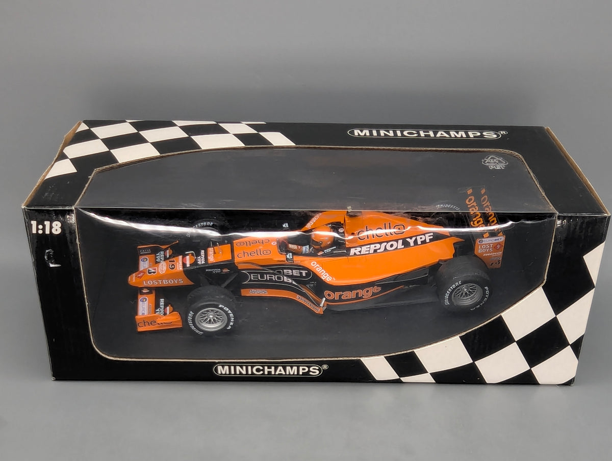 Modellautos 1:18 Minichamps Arrows Supertec A21 GP Canada 2000 #19 Verstappen OVP