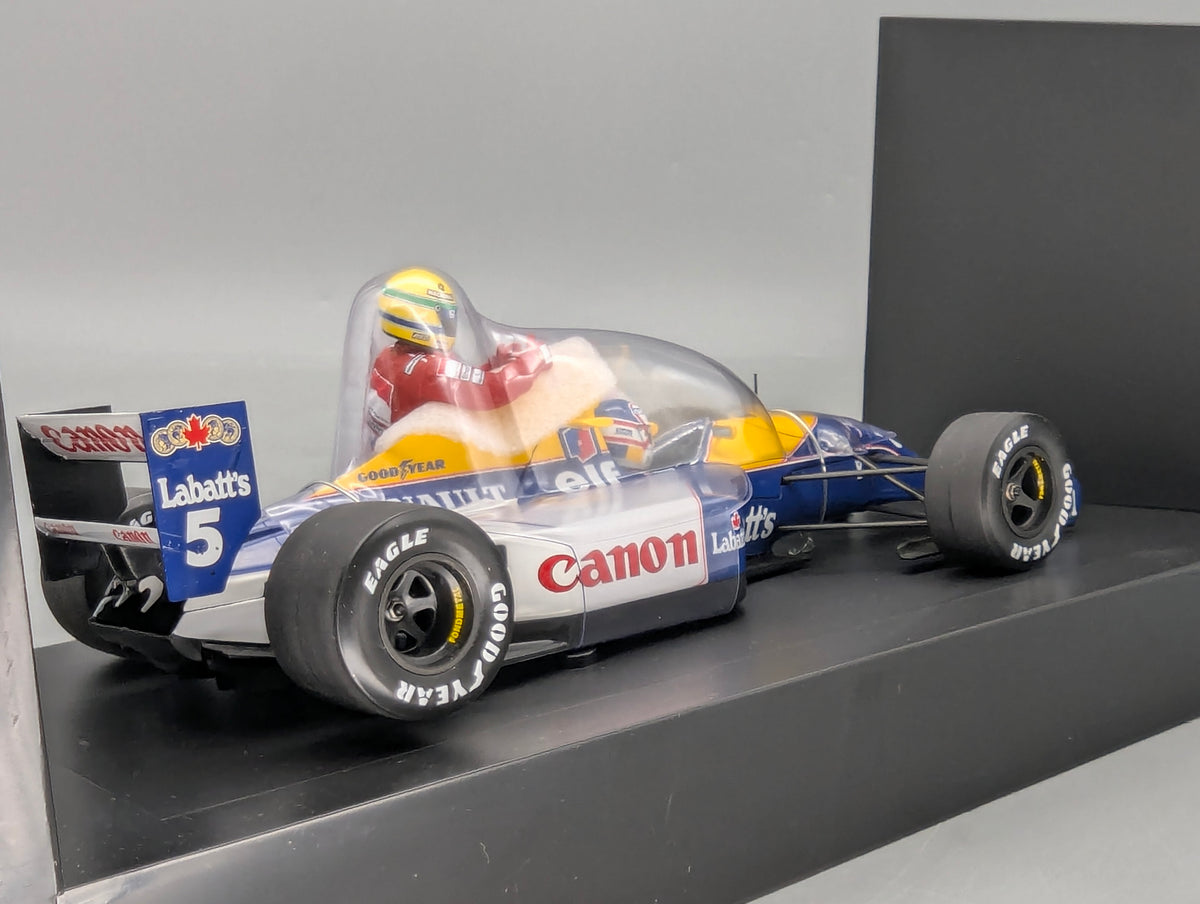 Modellautos 1:18 Minichamps Williams Renault FW14 1991 #5 Taxi Senna & Mansell OVP