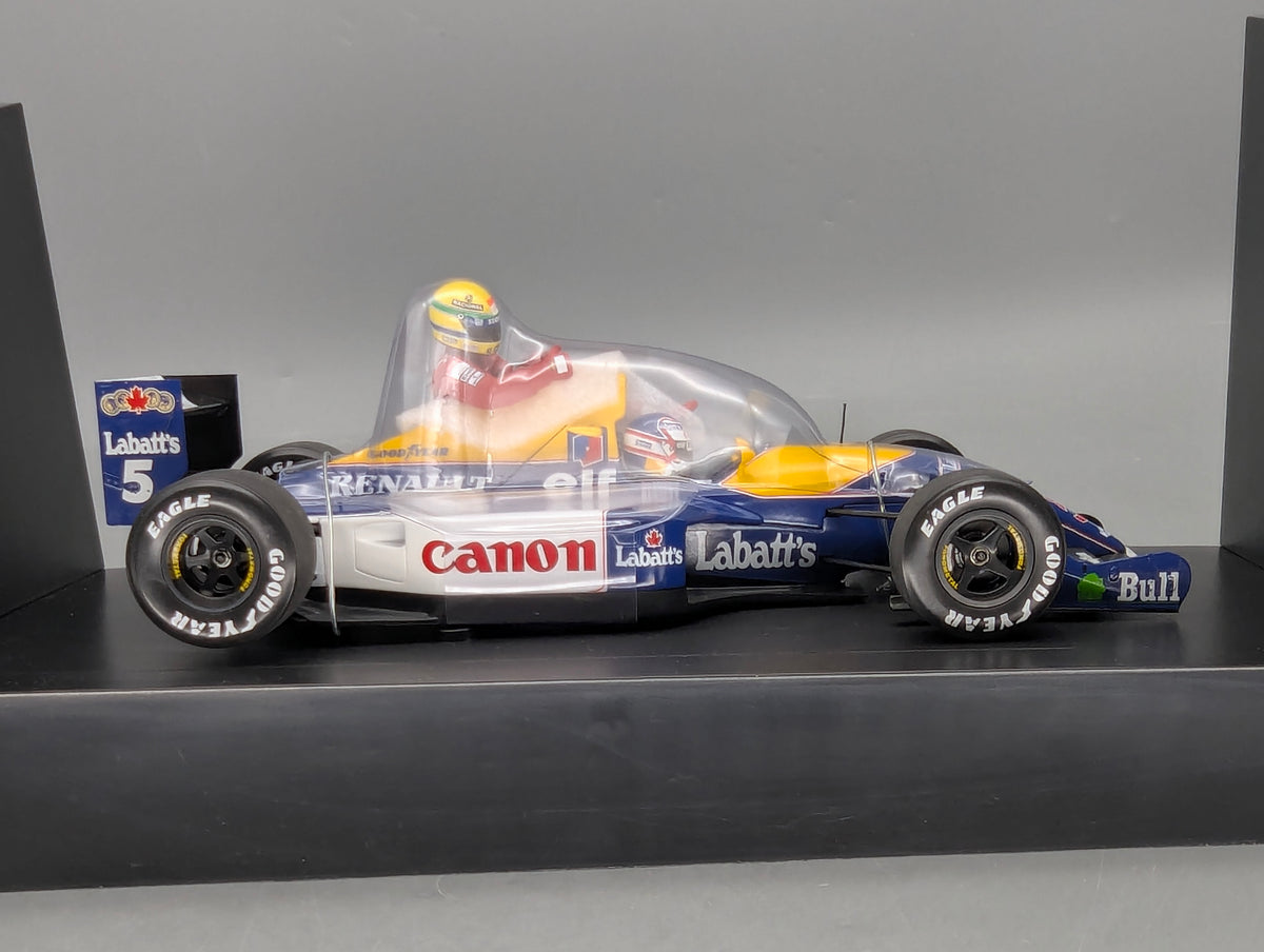 Modellautos 1:18 Minichamps Williams Renault FW14 1991 #5 Taxi Senna & Mansell OVP