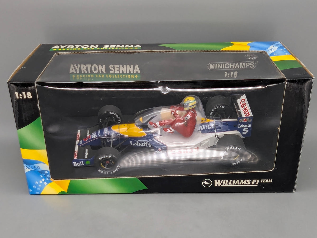 Modellautos 1:18 Minichamps Williams Renault FW14 1991 #5 Taxi Senna & Mansell OVP