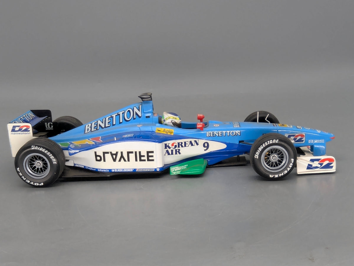 Modellautos 1:18 Minichamps Benetton Playlife B199 1999 #9 Fisichella OVP