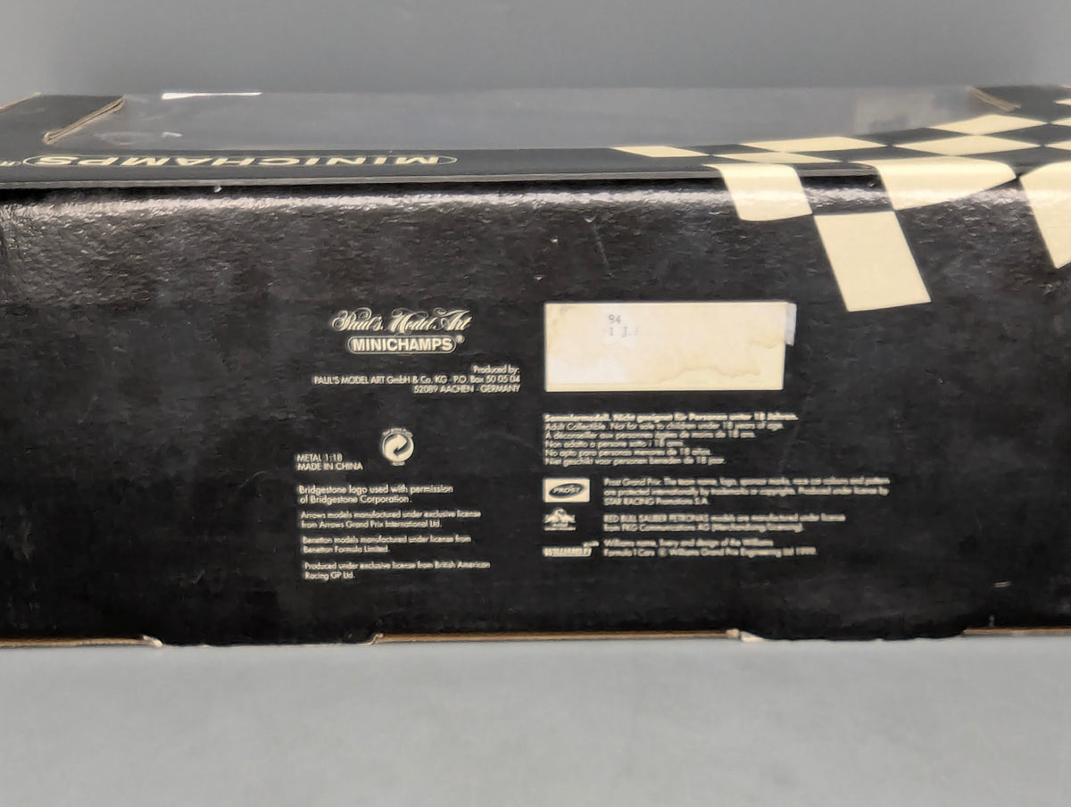 Modellautos 1:18 Minichamps Benetton Playlife B199 1999 #9 Fisichella OVP
