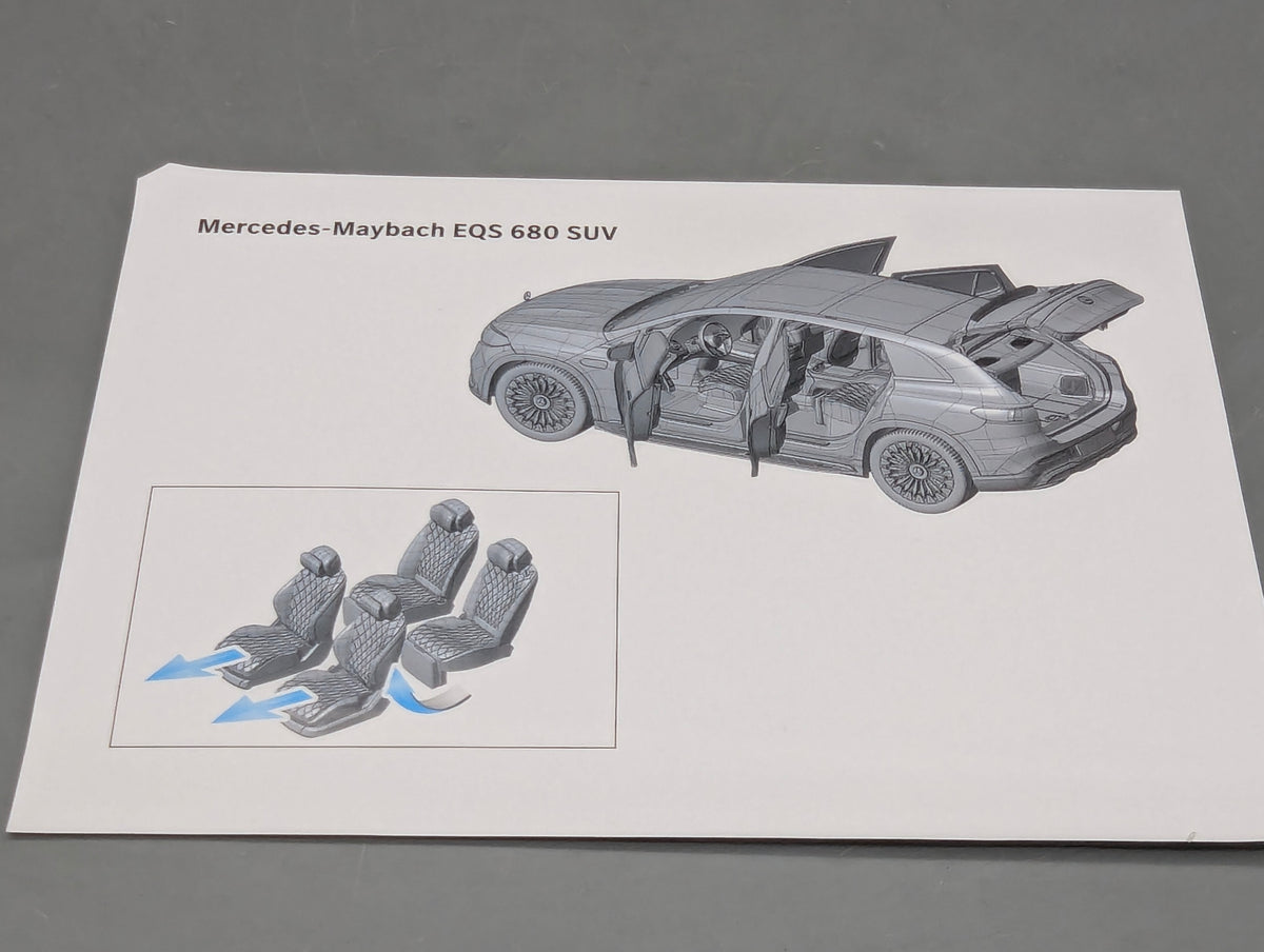 Modellautos 1:18 NZG Mercedes Maybach EQS 680 SUV Nauticblau Hightechsilber OVP