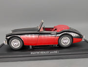 Modellautos 1:18 Kyosho 08141KR Austin Healey 3000 MK-1 Black Red mit OVP