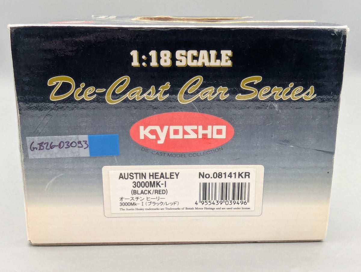Modellautos 1:18 Kyosho 08141KR Austin Healey 3000 MK-1 Black Red mit OVP