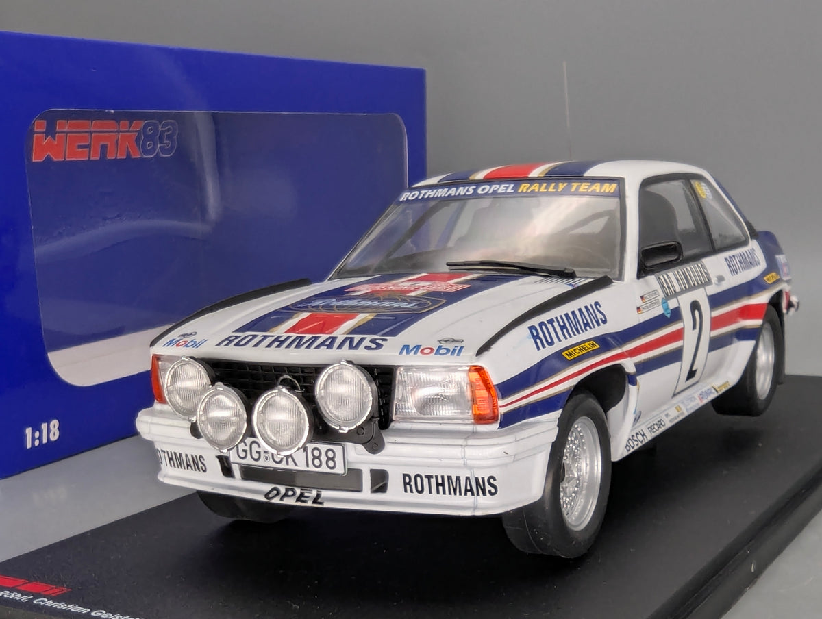 Modellautos 1:18 Werk83 Opel Ascona 400 WINNER RMC 1982 #2 Röhrl & Geistdörfer OVP