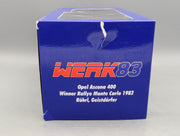 Modellautos 1:18 Werk83 Opel Ascona 400 WINNER RMC 1982 #2 Röhrl & Geistdörfer OVP