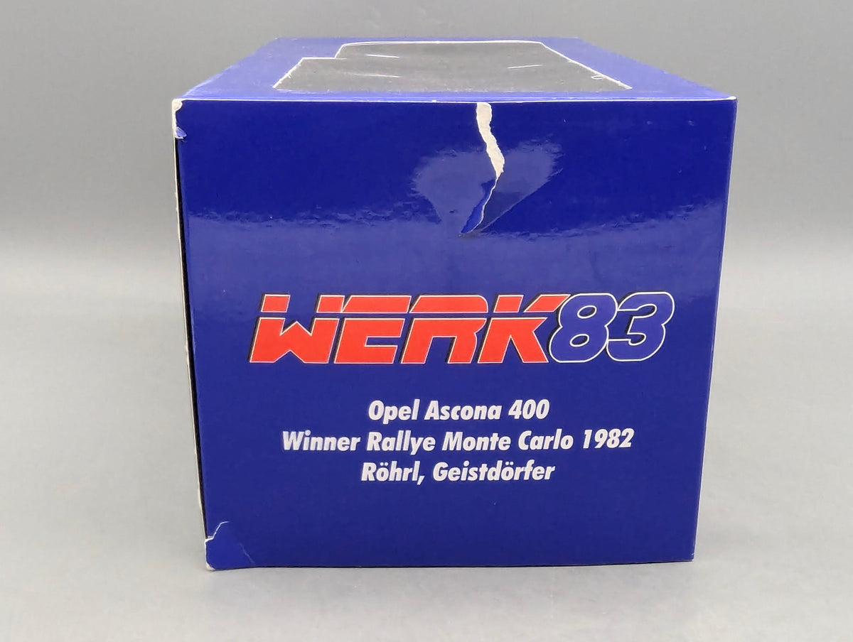 Modellautos 1:18 Werk83 Opel Ascona 400 WINNER RMC 1982 #2 Röhrl & Geistdörfer OVP