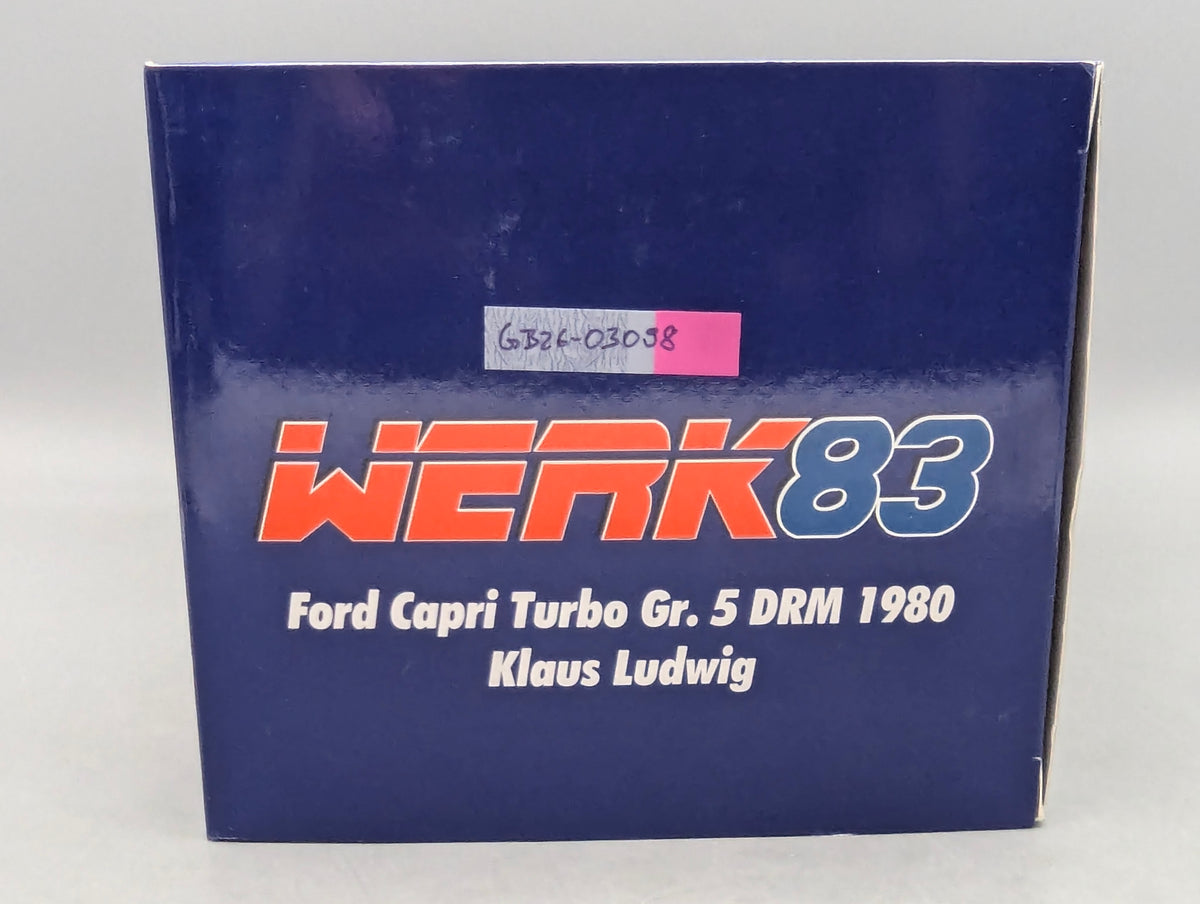 Modellautos 1:18 Werk83 Ford Capri Turbo Gr.5 DRM 1980 #1 K. Ludwig mit OVP