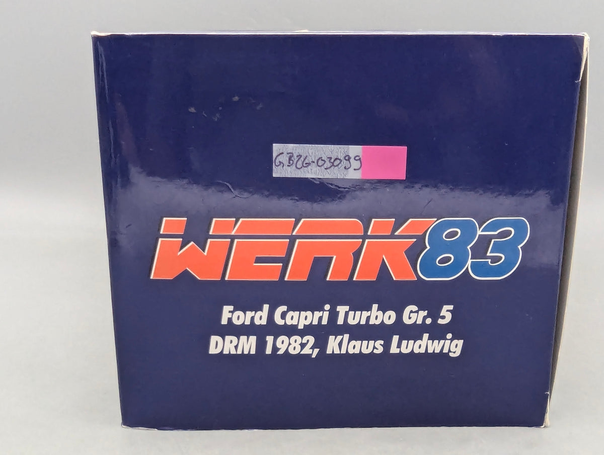 Modellautos 1:18 Werk83 Ford Capri Turbo Gr.5 DRM 1982 #1 K. Ludwig mit OVP