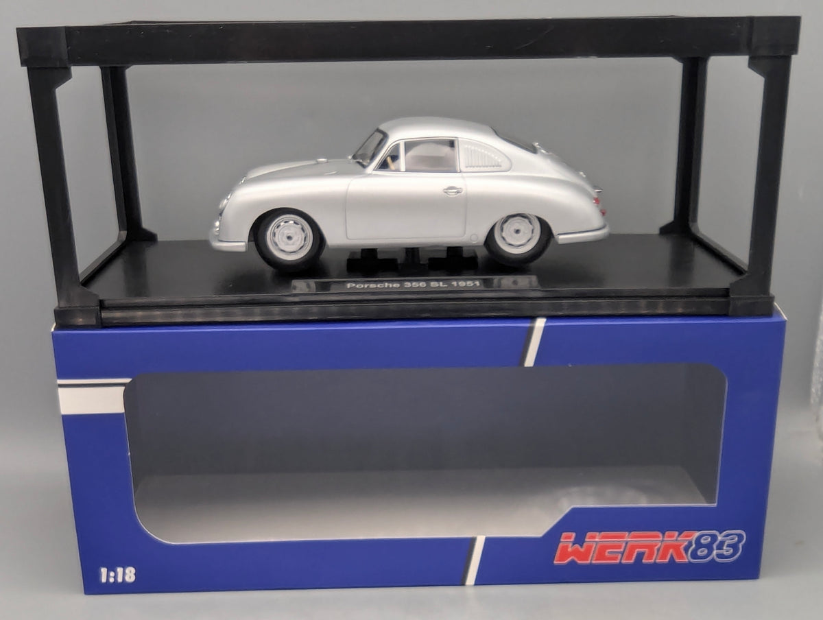 Modellautos 1:18 Werk83 Porsche 356 SL Plain Body 1951 Silber mit OVP