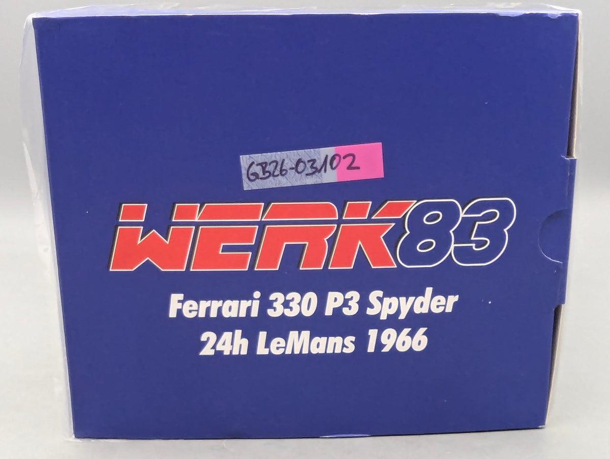 Modellautos 1:18 Werk83 Ferrari 330 P3 Spyder 24h Le Mans 1966 #27 mit OVP
