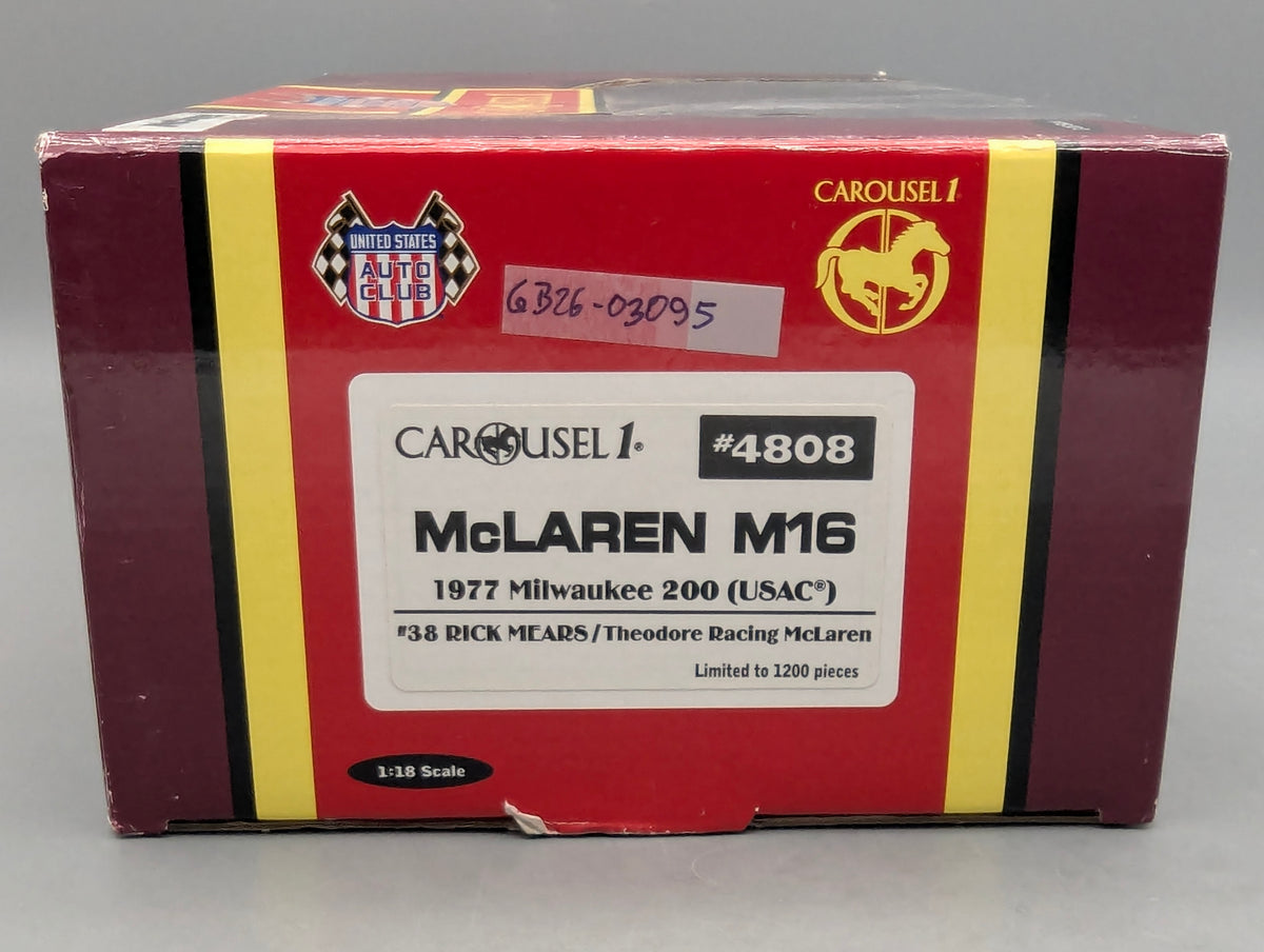 Modellautos 1:18 Carousel1 4808 McLaren M16 USAC 1977 #38 mit OVP