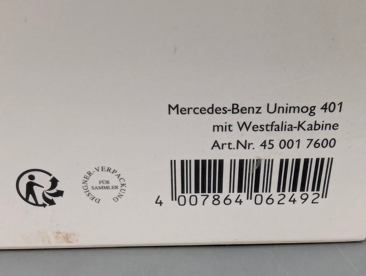 LKW Modelle 1:43 Schuco Mercedes-Benz Unimog 401 Westfalia Kabine OVP