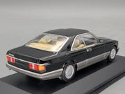 Modellautos 1:43 Minichamps Mercedes Benz 560 SEC 1986 Schwarz mit OVP