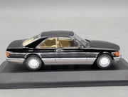 Modellautos 1:43 Minichamps Mercedes Benz 560 SEC 1986 Schwarz mit OVP