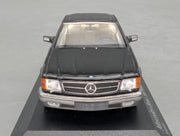 Modellautos 1:43 Minichamps Mercedes Benz 560 SEC 1986 Schwarz mit OVP