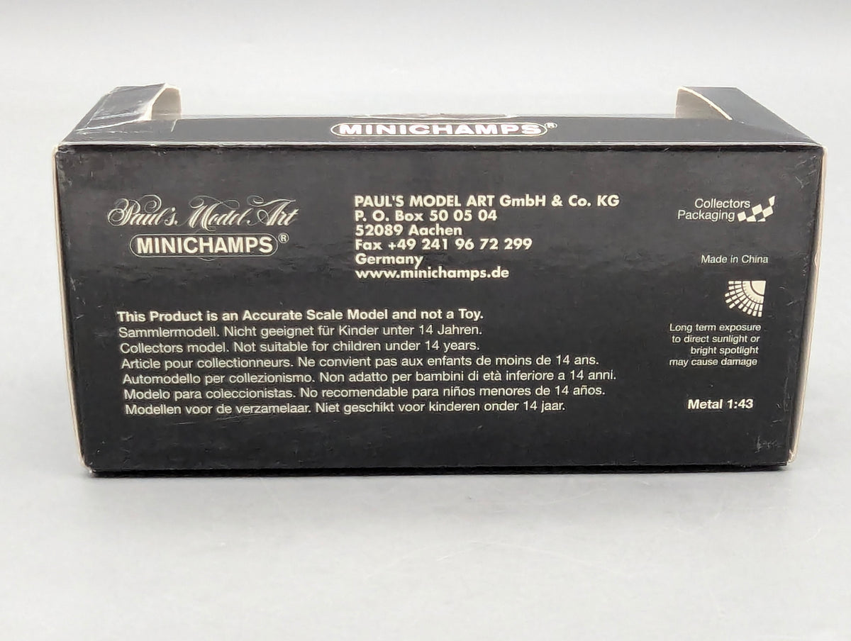 Modellautos 1:43 Minichamps Mercedes Benz 560 SEC 1986 Schwarz mit OVP