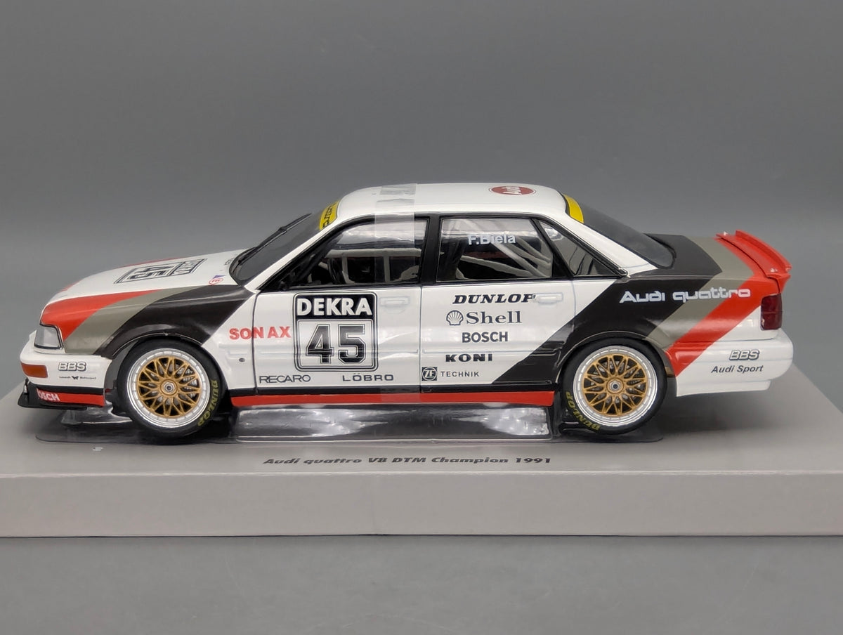Modellautos 1:18 Werk83 Audi Quattro #V8 DTM Champion 1991 #45 F. Biela mit OVP
