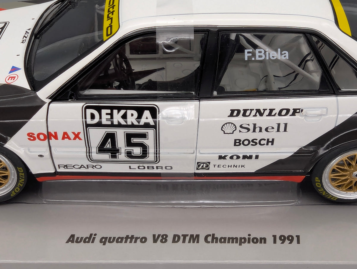 Modellautos 1:18 Werk83 Audi Quattro #V8 DTM Champion 1991 #45 F. Biela mit OVP