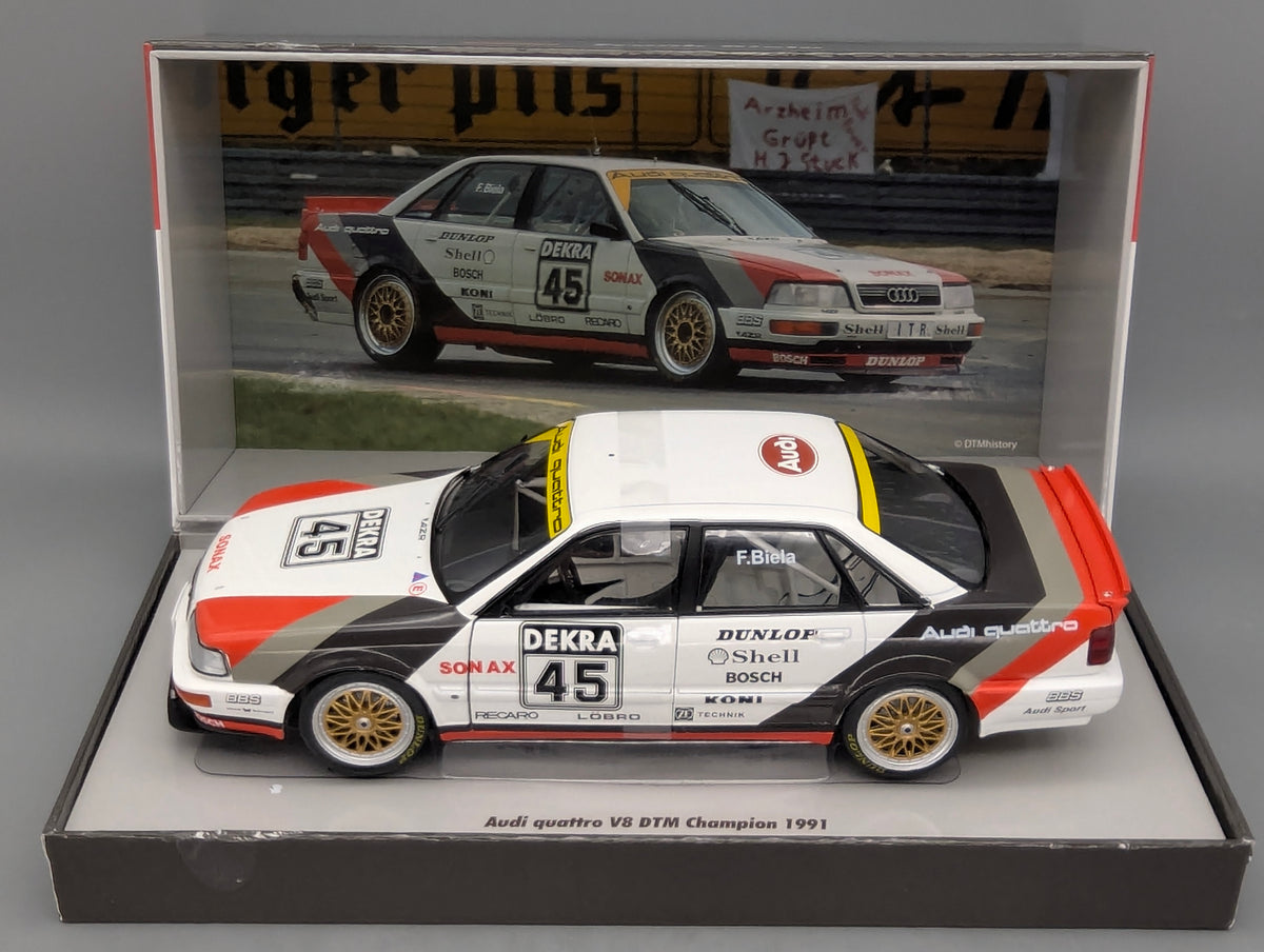 Modellautos 1:18 Werk83 Audi Quattro #V8 DTM Champion 1991 #45 F. Biela mit OVP