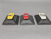 Modellautos 1:87 Herpa Ferrari 3-tlg Set 2x Testarossa 1x 348ts mit Vitrinen