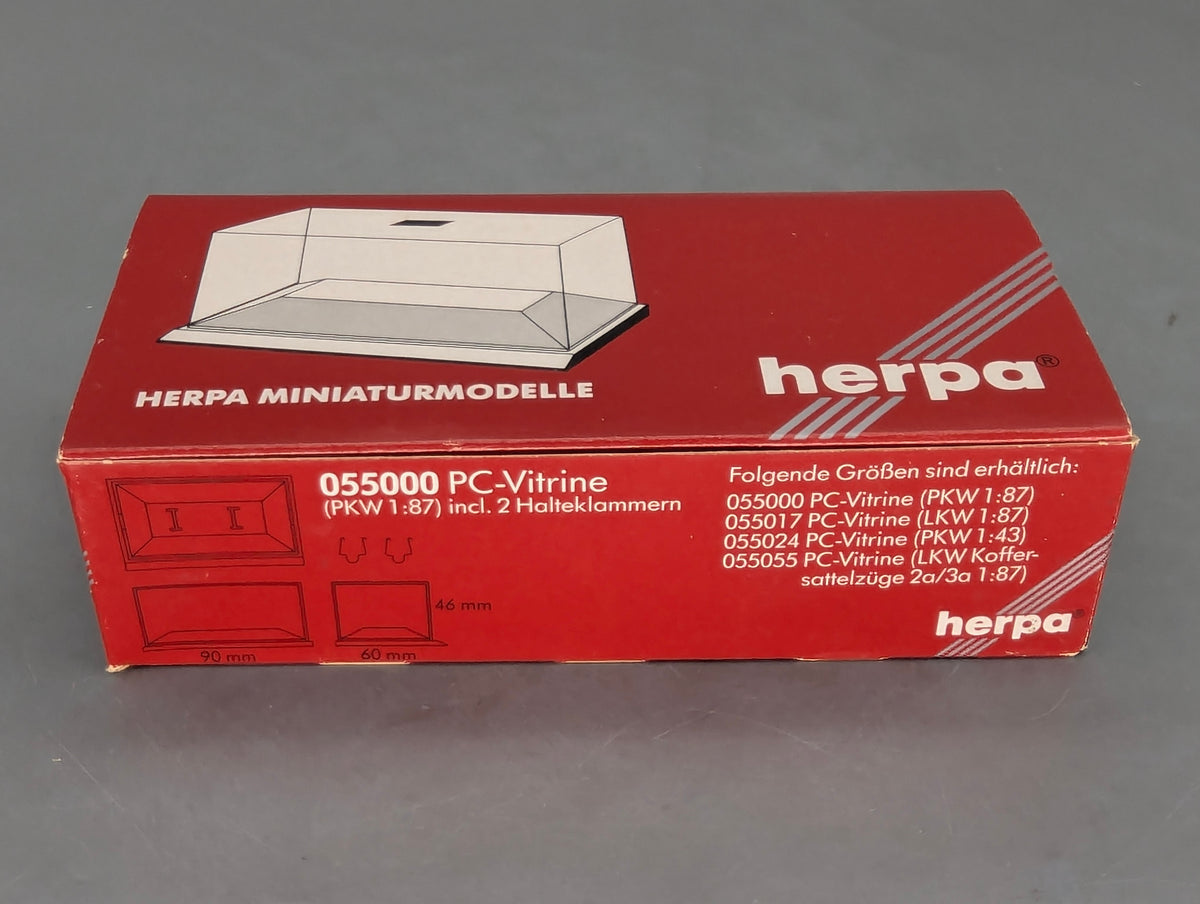 Modellautos 1:87 Herpa Ferrari 3-tlg Set 2x Testarossa 1x 348ts mit Vitrinen