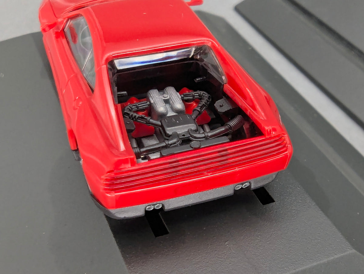 Modellautos 1:87 Herpa Ferrari 3-tlg Set 2x rot, 1x schwarz mit Vitrinen