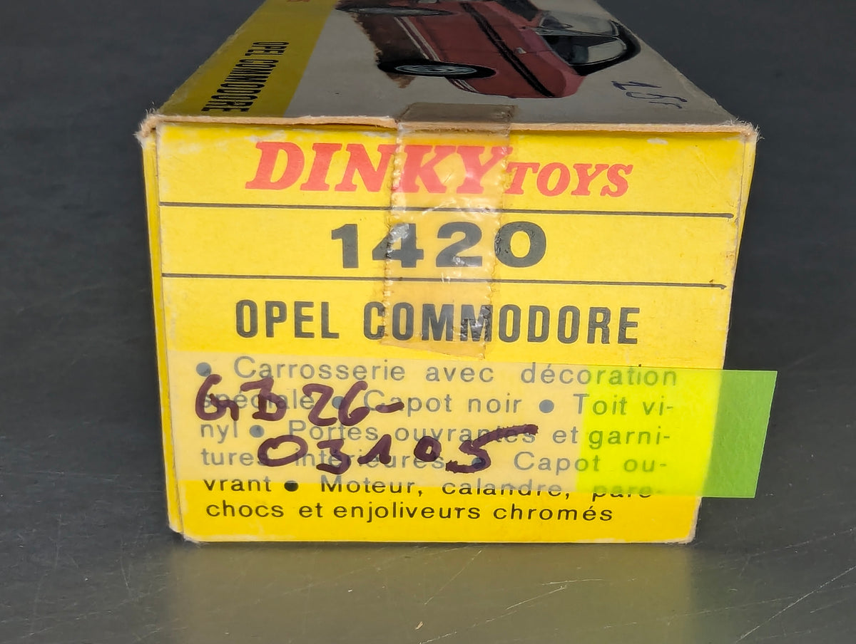 Modellauto 1:43 Dinky Toys 1420 heute Mattel Opel Commodore mirt OVP