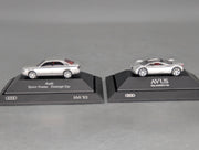 Modellautos 1:87 Rietze Audi 2-tlg Set Space Frame CC und AVUS Quattro in Dealer OVP