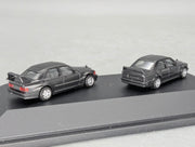 Modellautos 1:87 Herpa Mercedes Benz 190E EVO I + II 2-tlg Set mit Dealer OVP