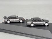 Modellautos 1:87 Herpa Mercedes Benz 190E EVO I + II 2-tlg Set mit Dealer OVP