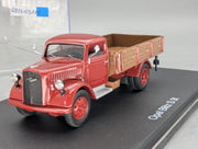 Modell LKW 1:43 Schuco Opel Blitz S 3t Rot mit Vitrine