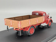 Modell LKW 1:43 Schuco Opel Blitz S 3t Rot mit Vitrine