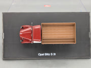 Modell LKW 1:43 Schuco Opel Blitz S 3t Rot mit Vitrine