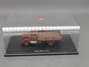 Modell LKW 1:43 Schuco Opel Blitz S 3t Rot mit Vitrine