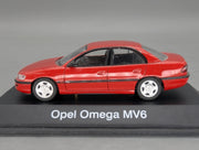 Modellautos 1:43 Schuco Opel Omega B MV6 4-Türer Limousine Rot mit OVP