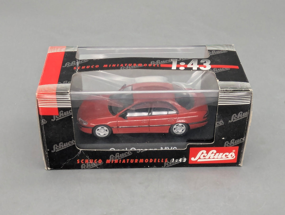 Modellautos 1:43 Schuco Opel Omega B MV6 4-Türer Limousine Rot mit OVP