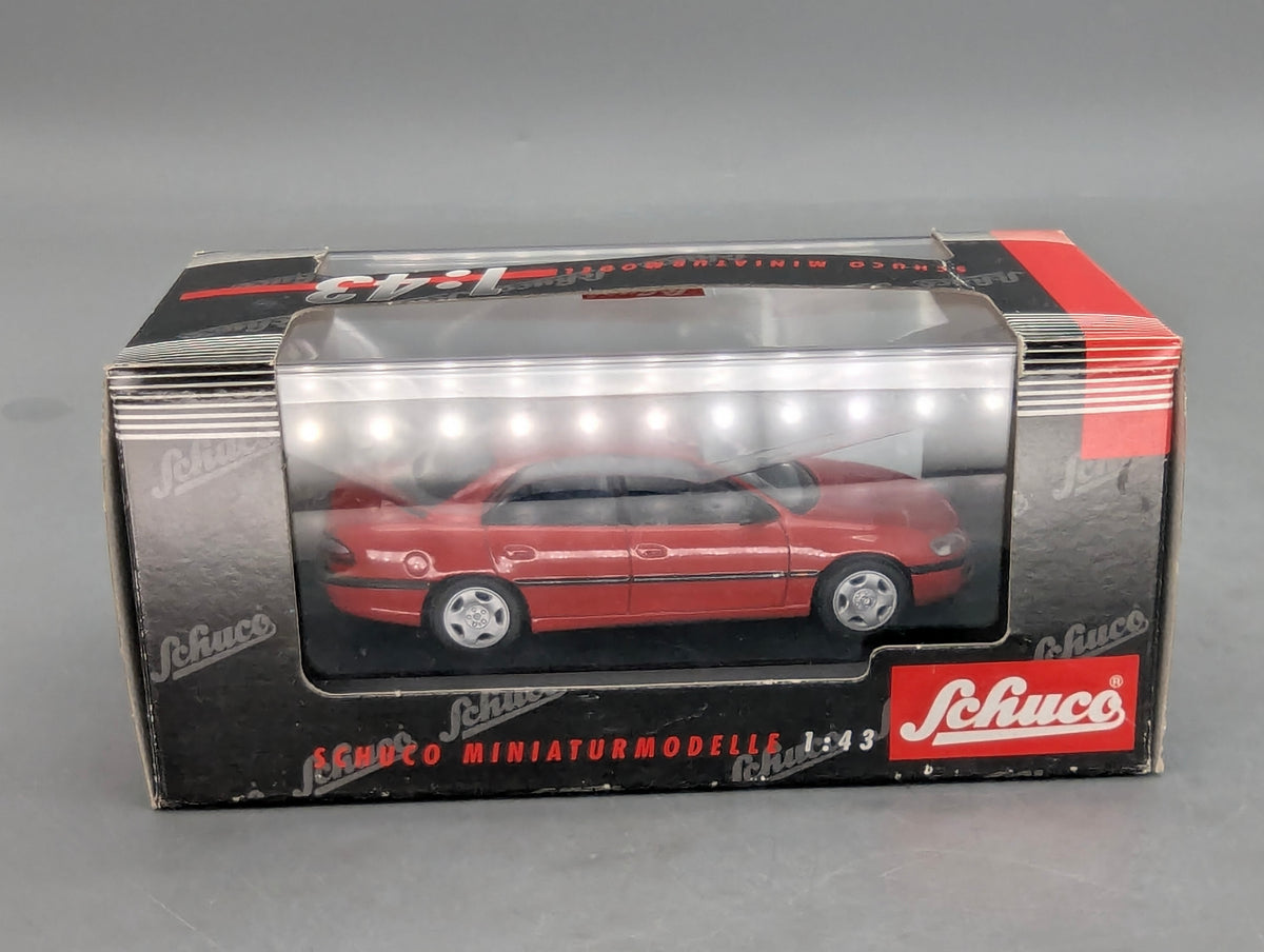 Modellautos 1:43 Schuco Opel Omega B MV6 4-Türer Limousine Rot mit OVP
