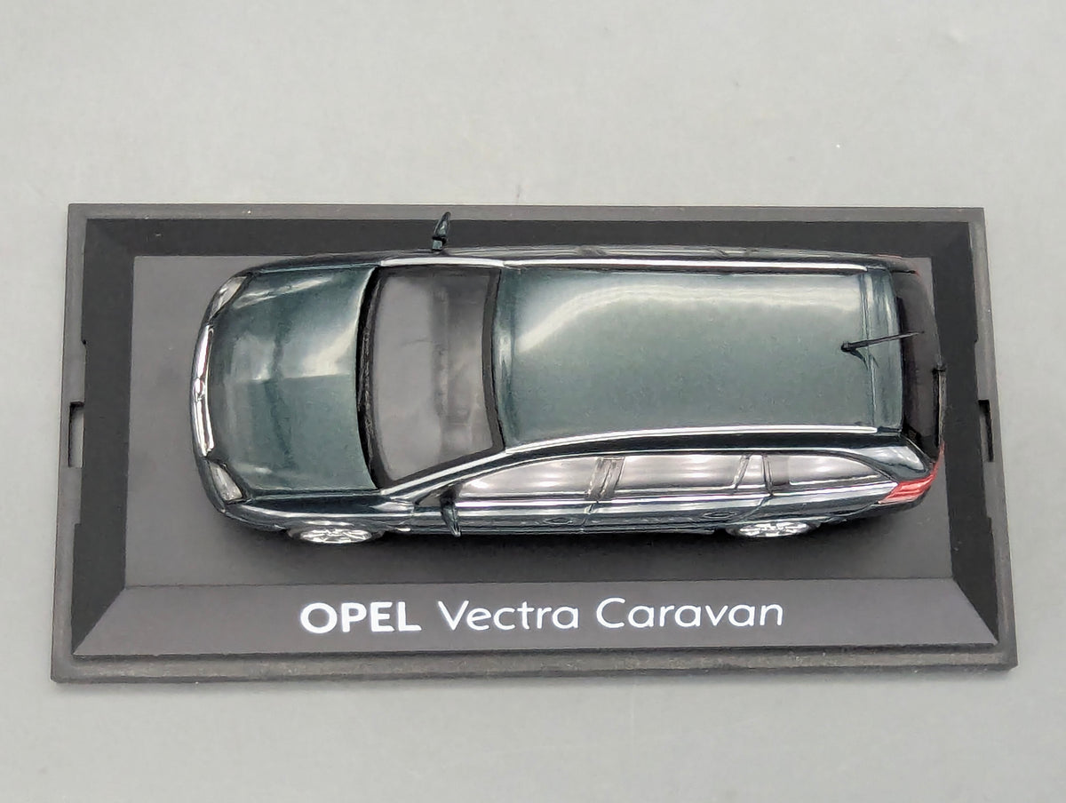 Modellautos 1:43 Schuco Opel Vectra Caravan Dunkelgrün Metallic mit Dealer OVP